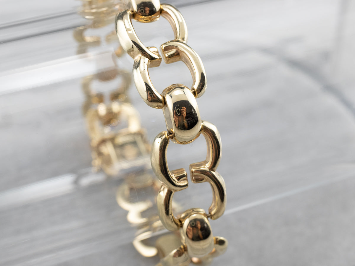 Vintage Gold Link Bracelet
