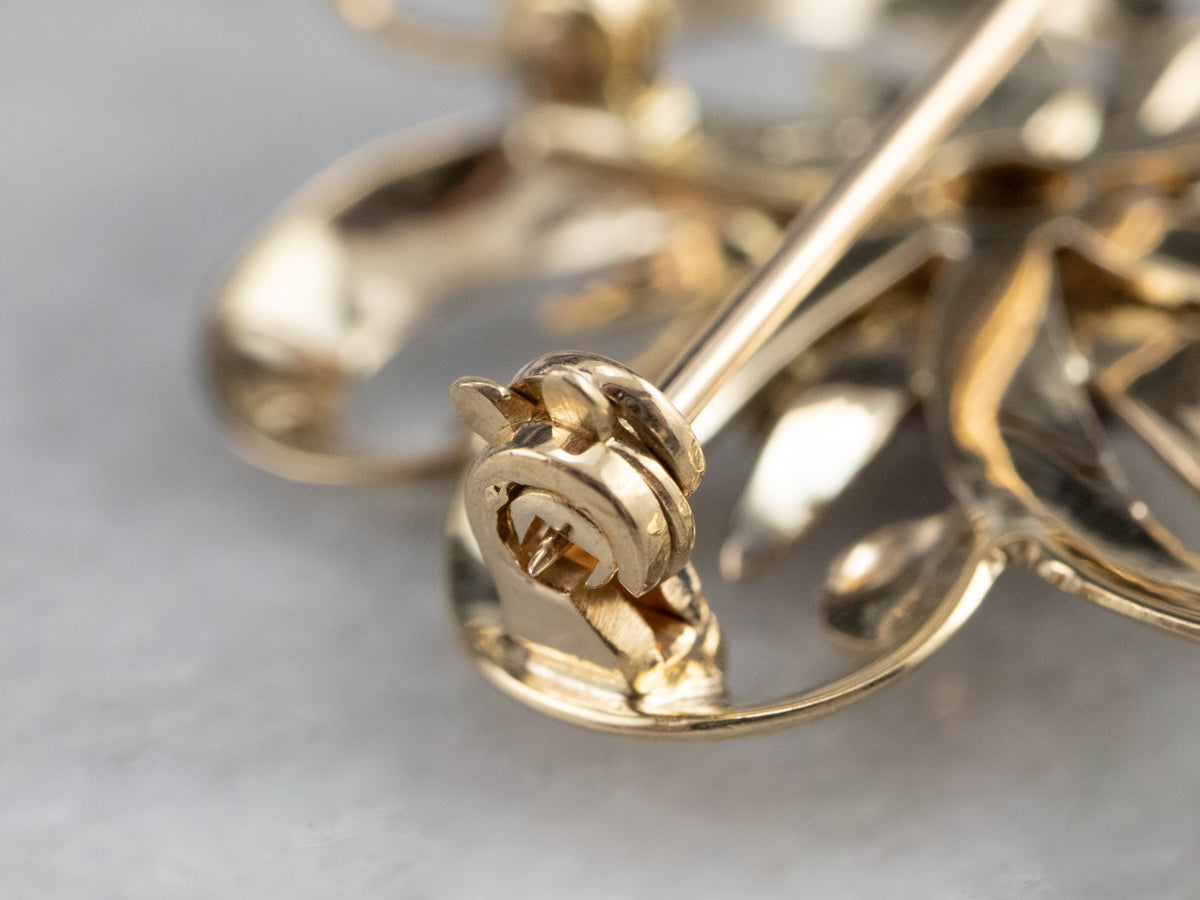 Star Sapphire and Garnet Flower Pin or Pendant