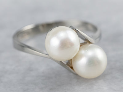 Simple Pearl Bypass Ring