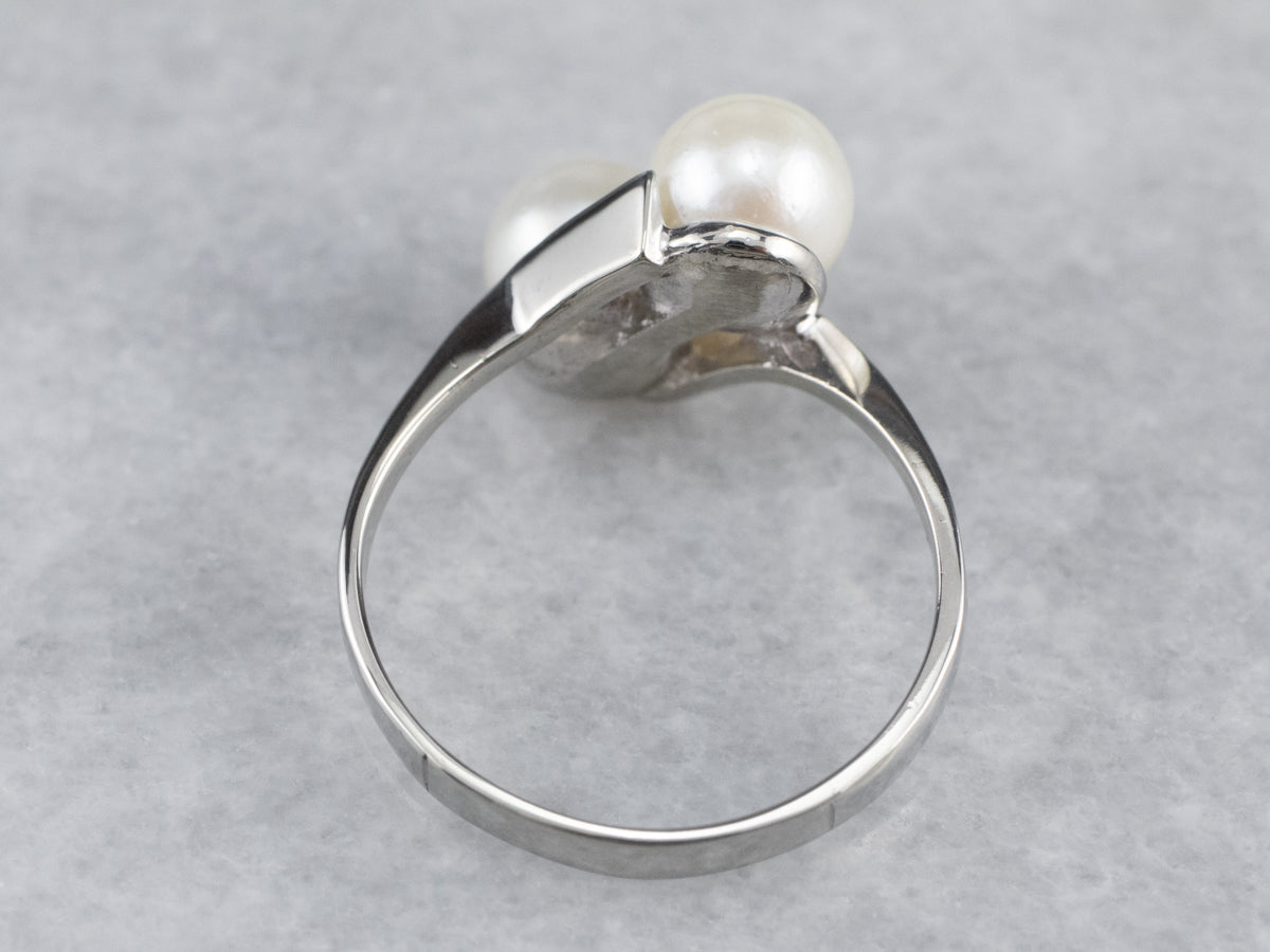 Simple Pearl Bypass Ring