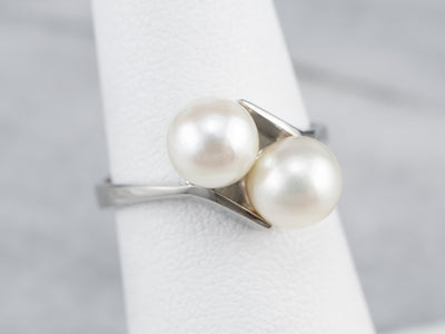 Simple Pearl Bypass Ring