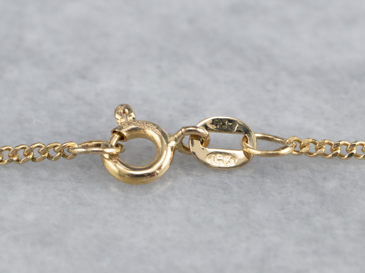Vintage 18K Gold Curb Chain