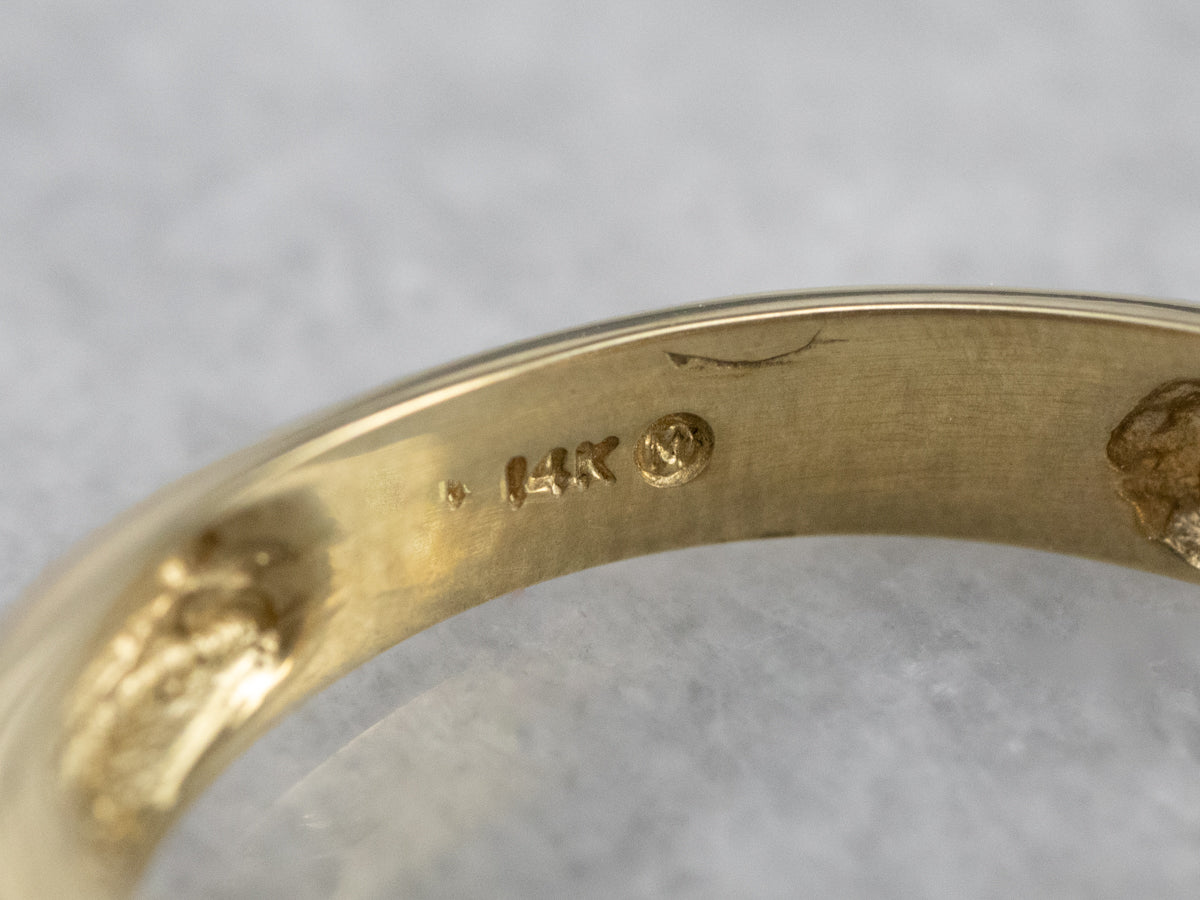 Vintage Gold Diamond Cocktail Ring