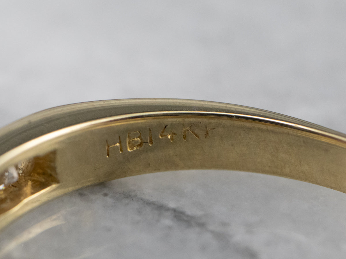 Channel Set Diamond Wedding Band