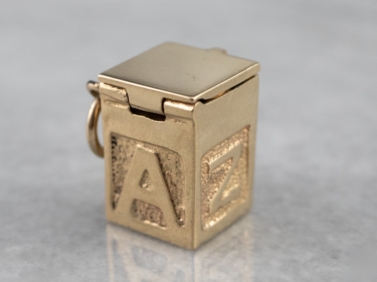 Vintage Enamel Jack in The Box Charm