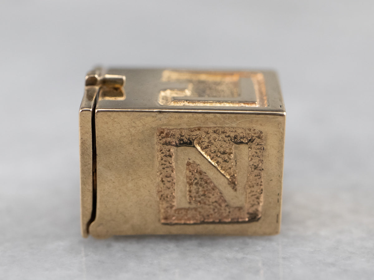 Vintage Enamel Jack in The Box Charm