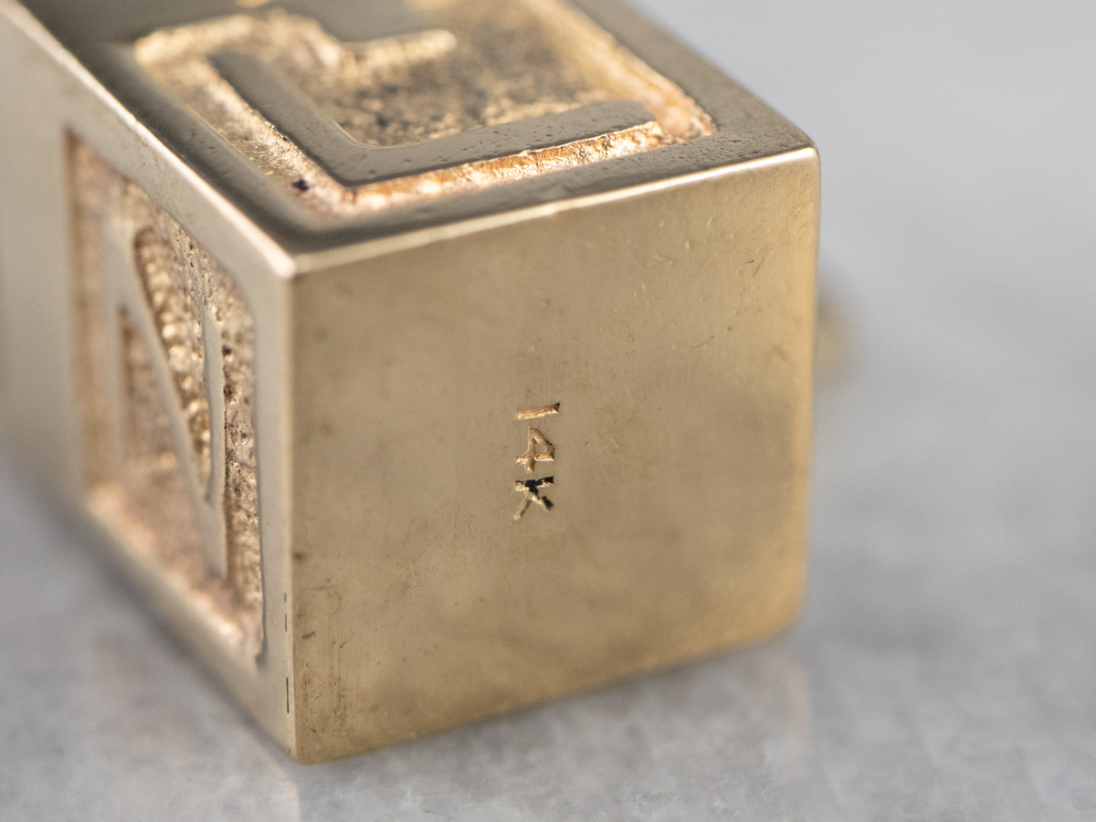 Vintage Enamel Jack in The Box Charm