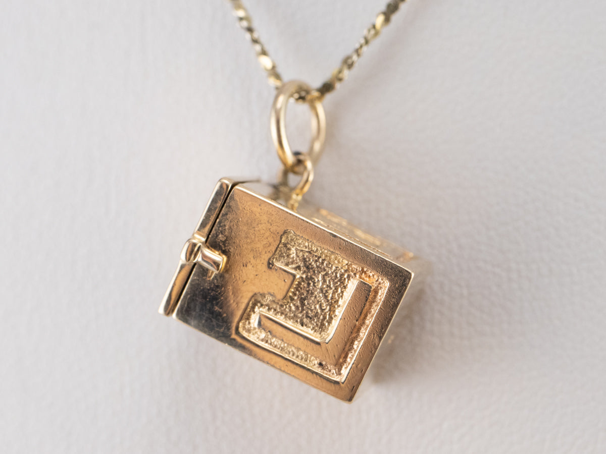 Vintage Enamel Jack in The Box Charm