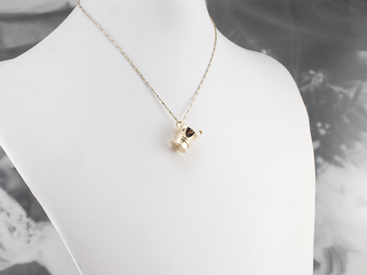 14K Gold Mortar and Pestle Charm