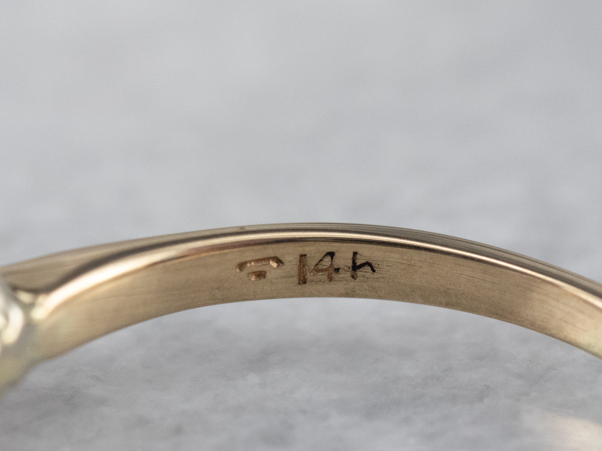 Pink Sapphire Gold Solitaire Engagement Ring