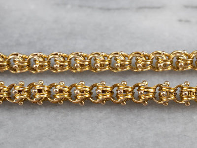 Ornate Victorian Era Gold Chain Necklace