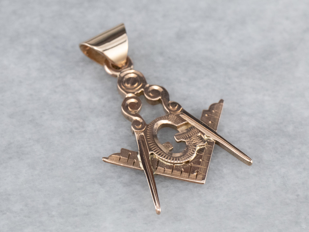 Antique Gold Mason Pendant
