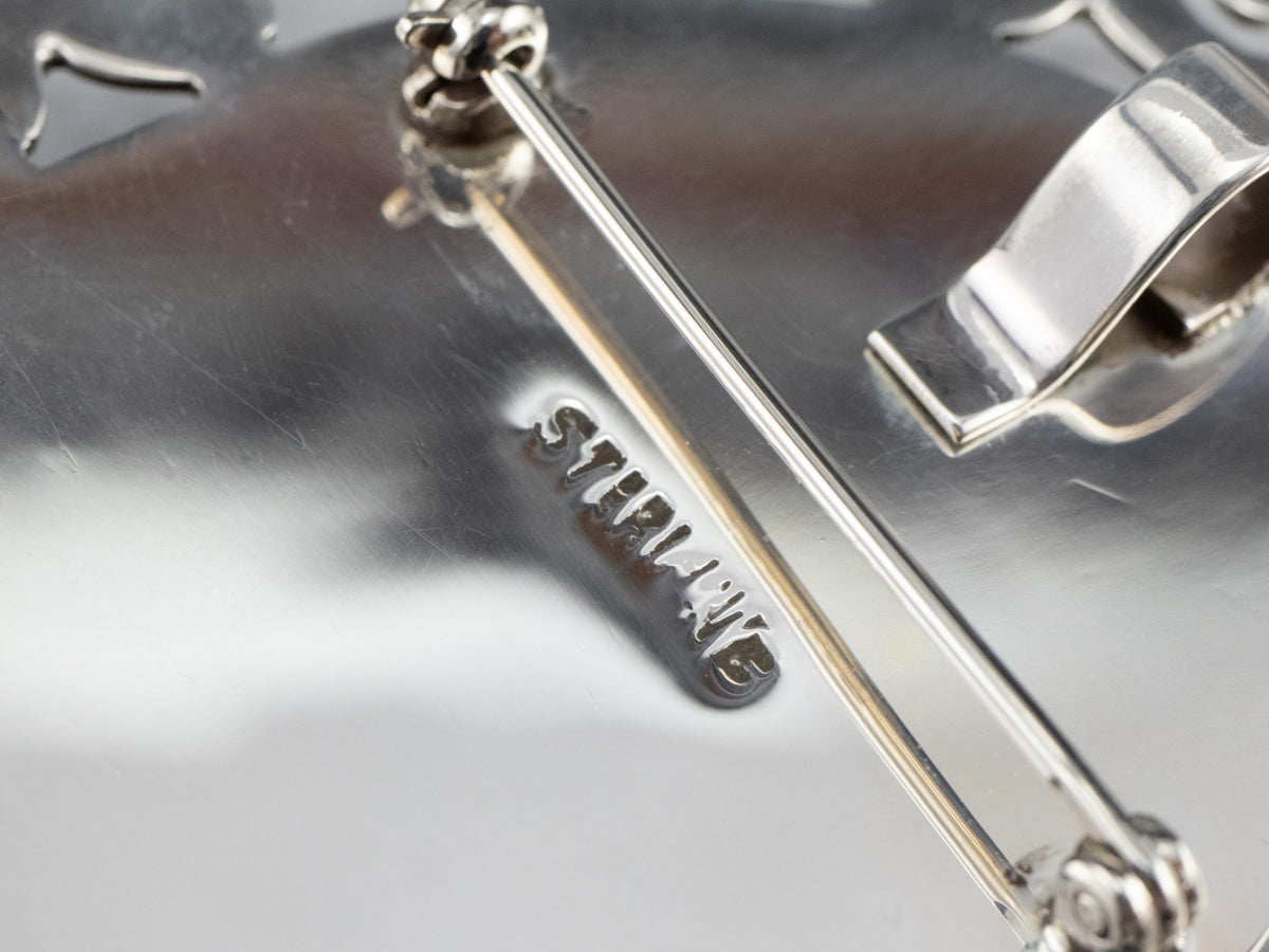 Large Owyhee Picture Jasper Brooch Pendant