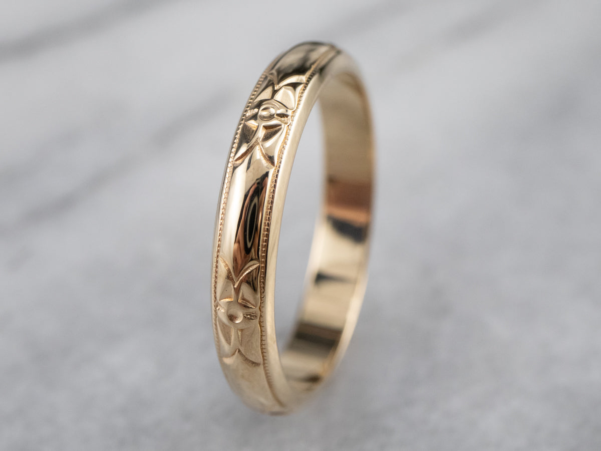 Unisex Forget-Me-Not Pattern Band