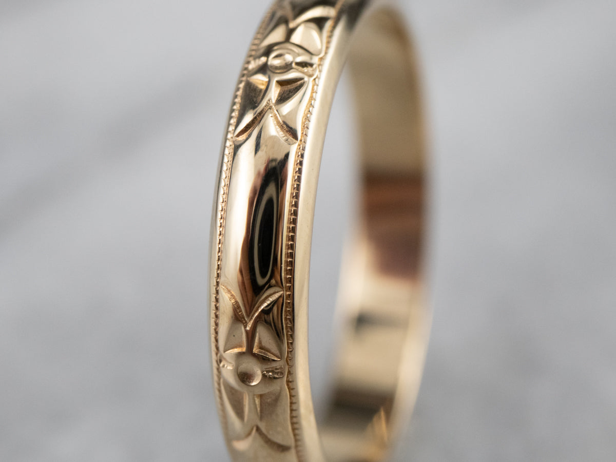 Unisex Forget-Me-Not Pattern Band