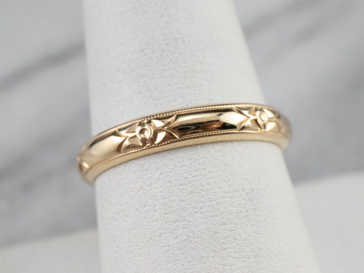 Unisex Forget-Me-Not Pattern Band