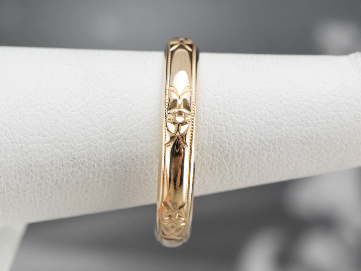 Unisex Forget-Me-Not Pattern Band