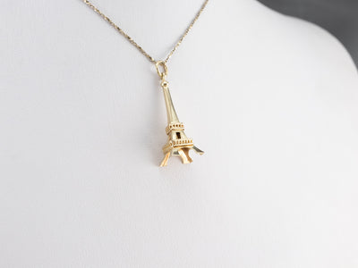 Silver Eiffel Tower Necklace | Lily Charmed