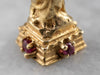 Statue of Liberty Ruby Gold Pendant