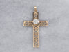 Gold Filigree Diamond Cross