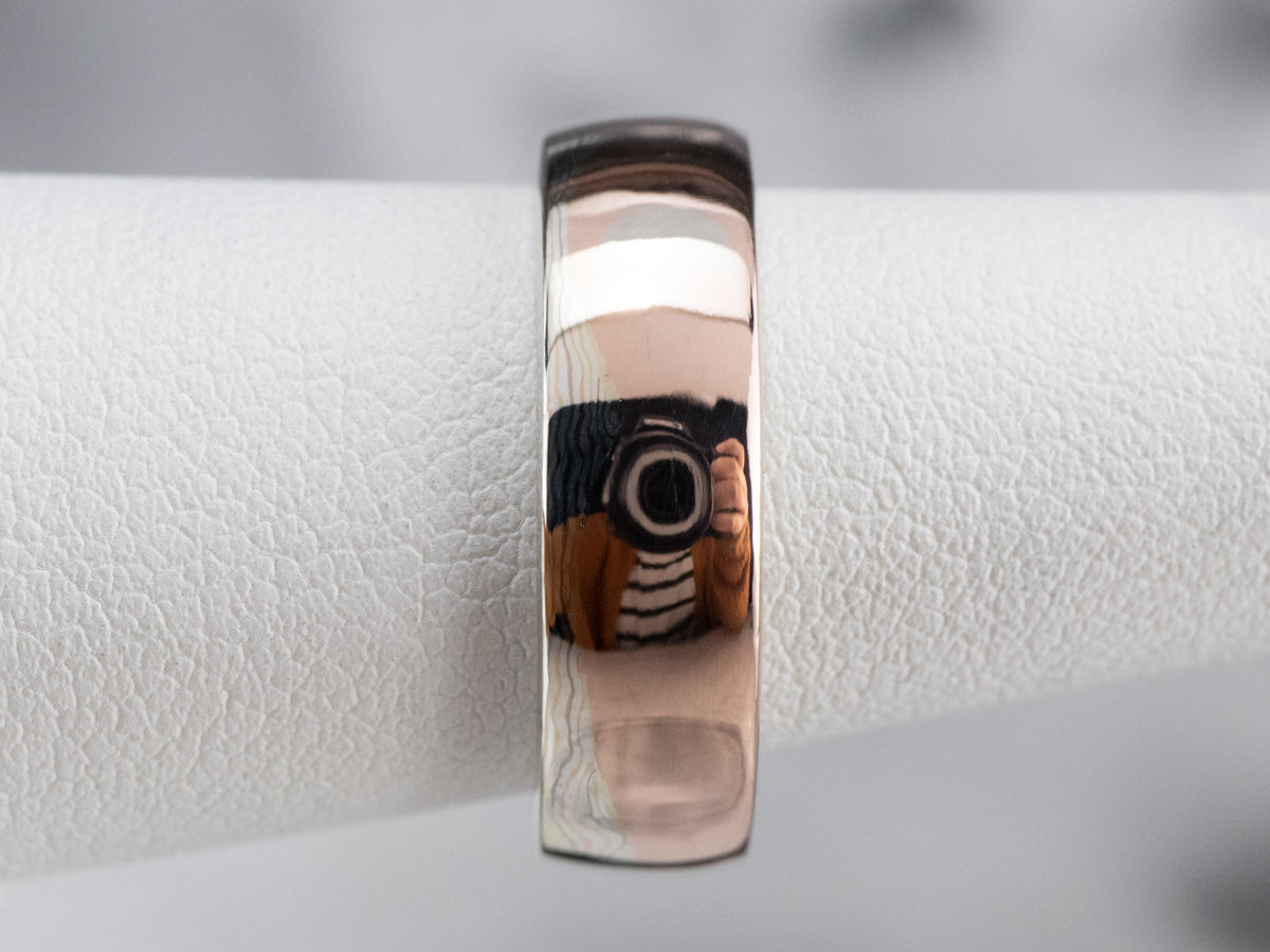 Mokume Gane Multi Color Gold Band