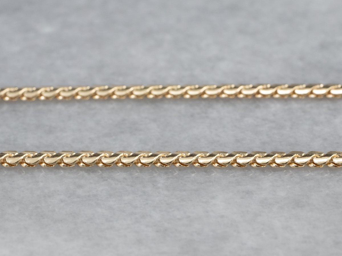 18K Gold Serpentine Chain