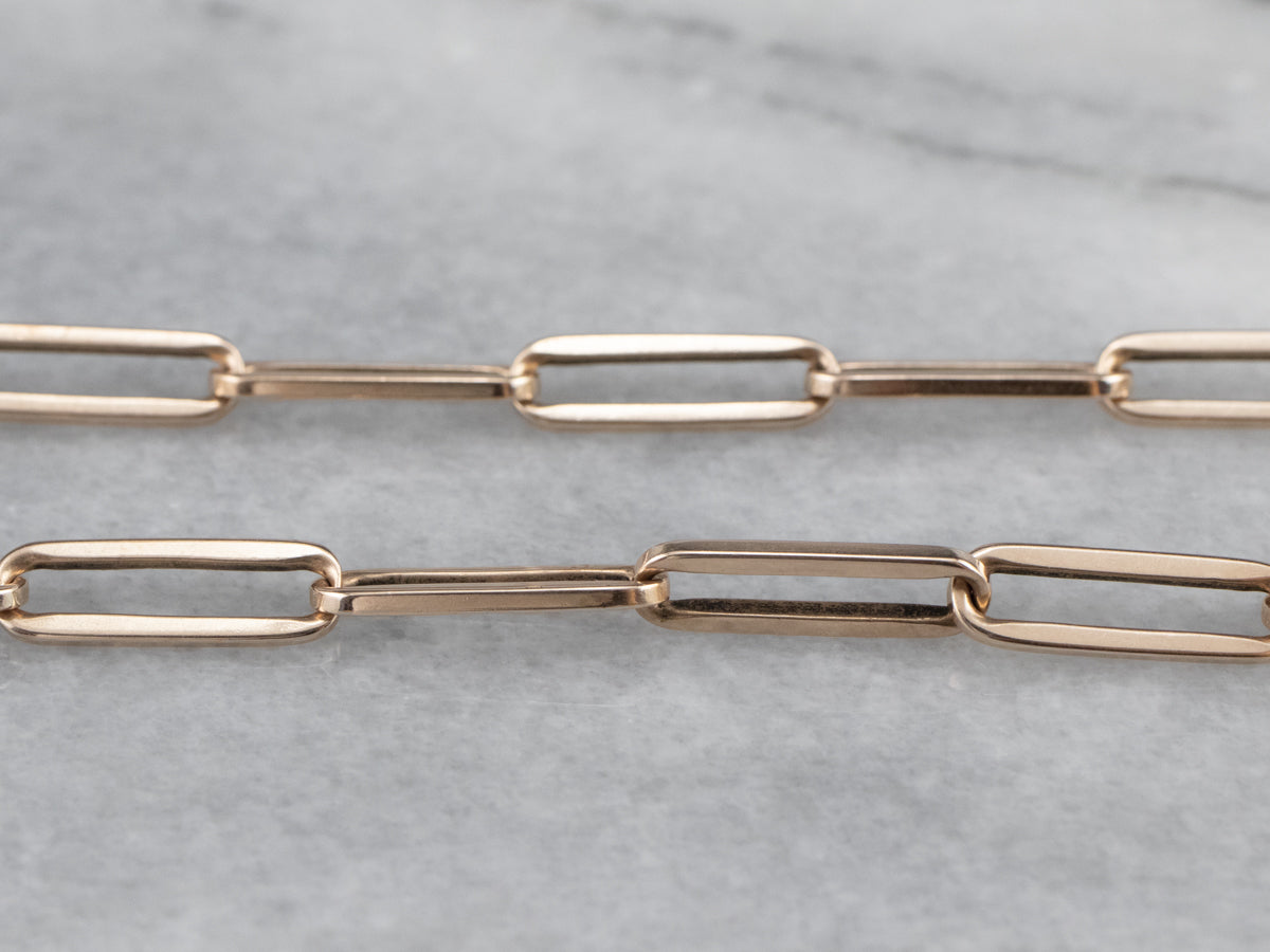 Retro Rose Gold Watch Chain