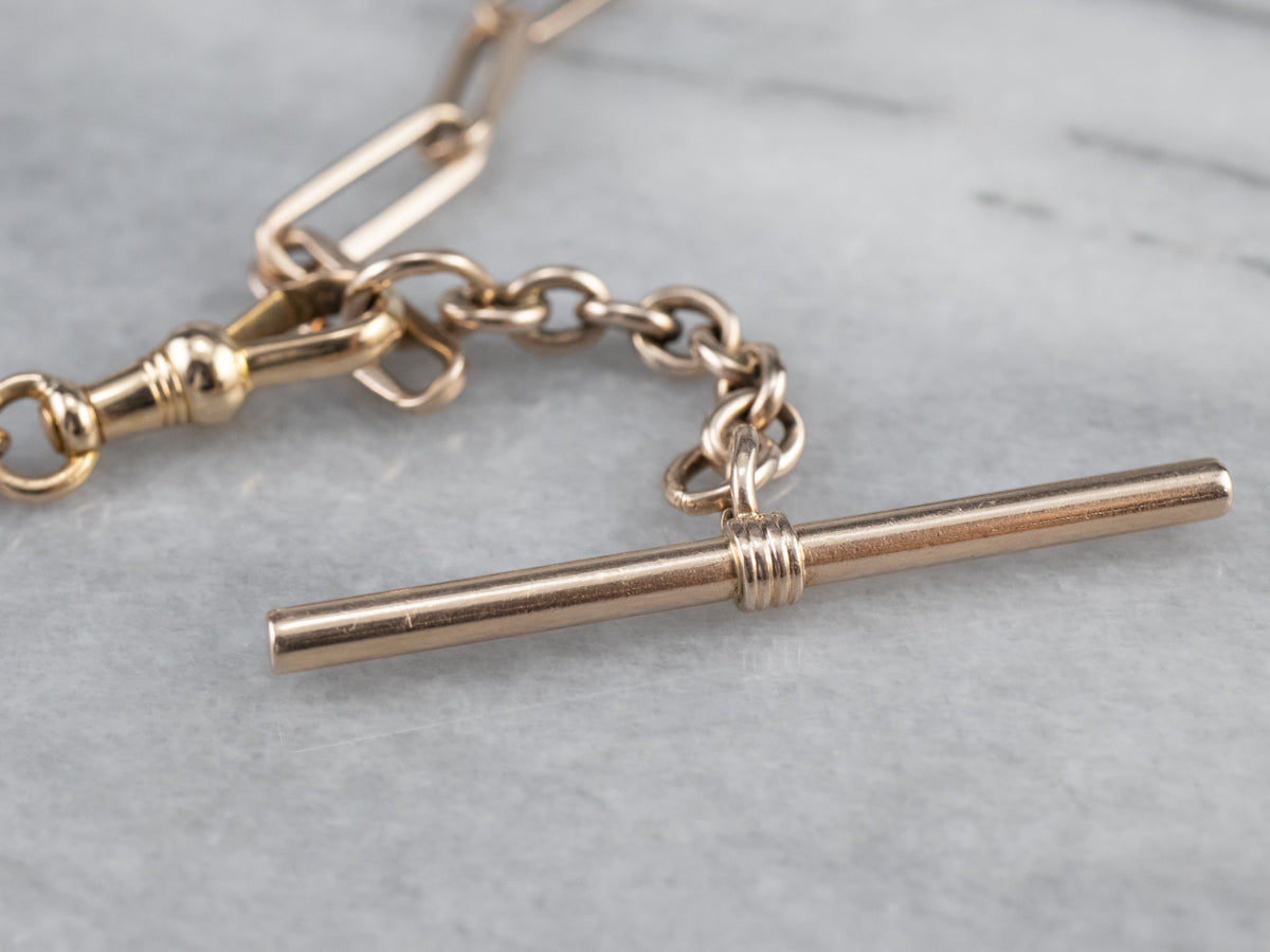 Retro Rose Gold Watch Chain