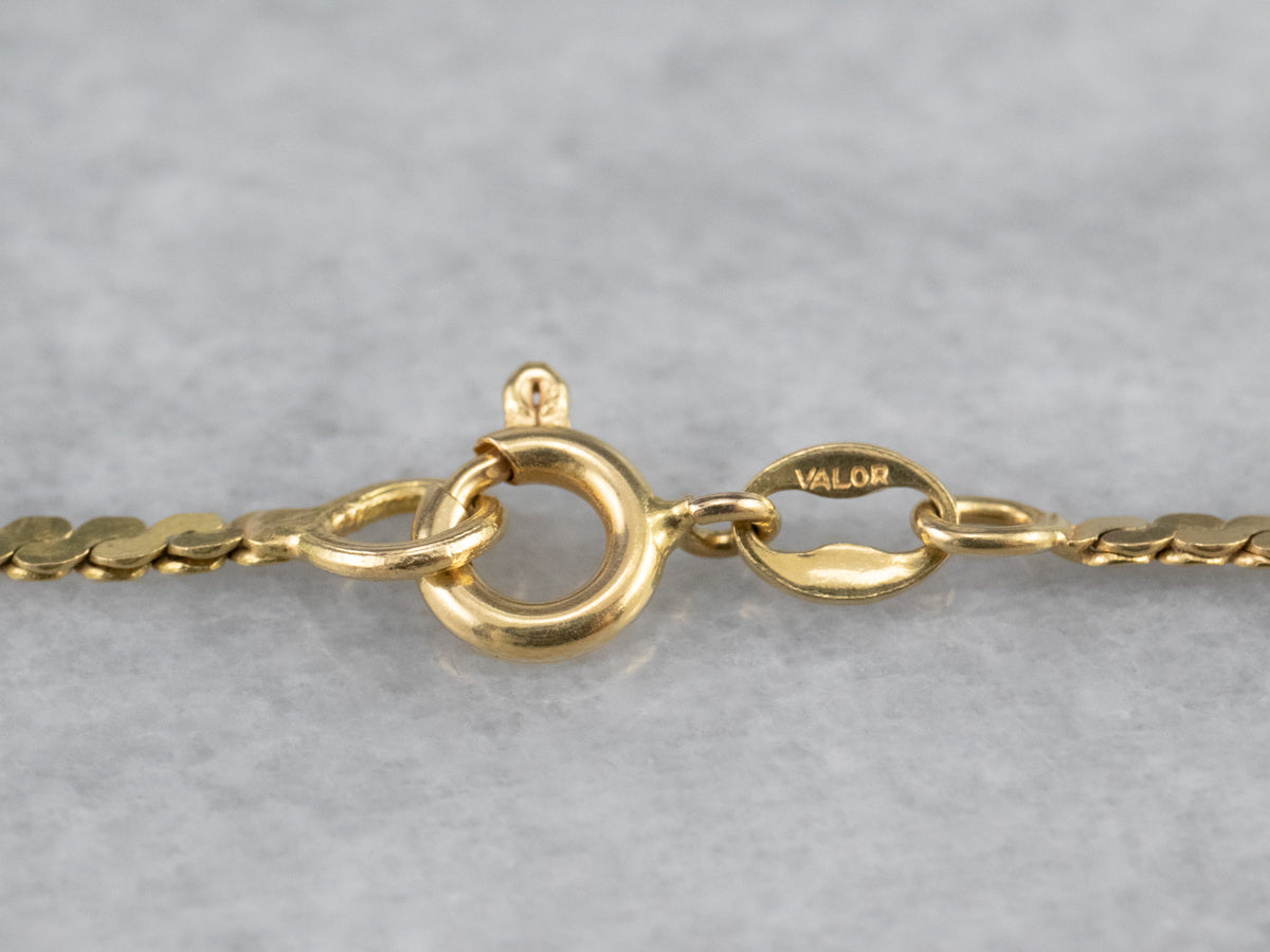 18K Gold Serpentine Chain