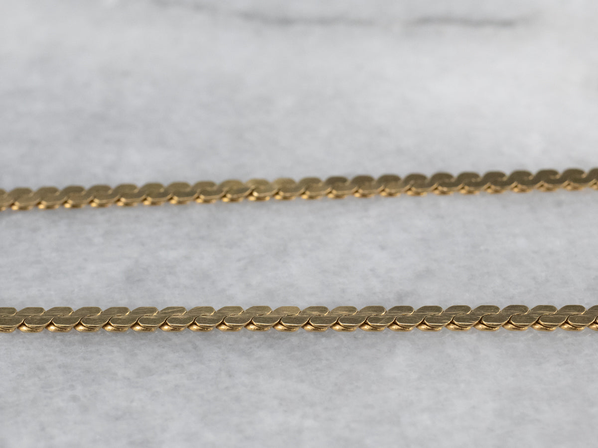 18K Gold Serpentine Chain