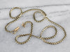 14K Gold Boston Link Chain Necklace