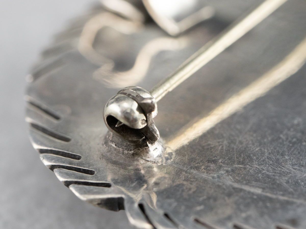 Sterling Silver Pietersite Pin or Pendant