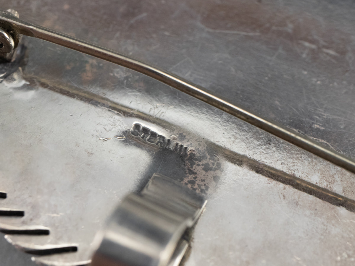 Sterling Silver Pietersite Pin or Pendant