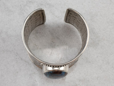 Sterling Silver Chrysocolla Cuff Bracelet