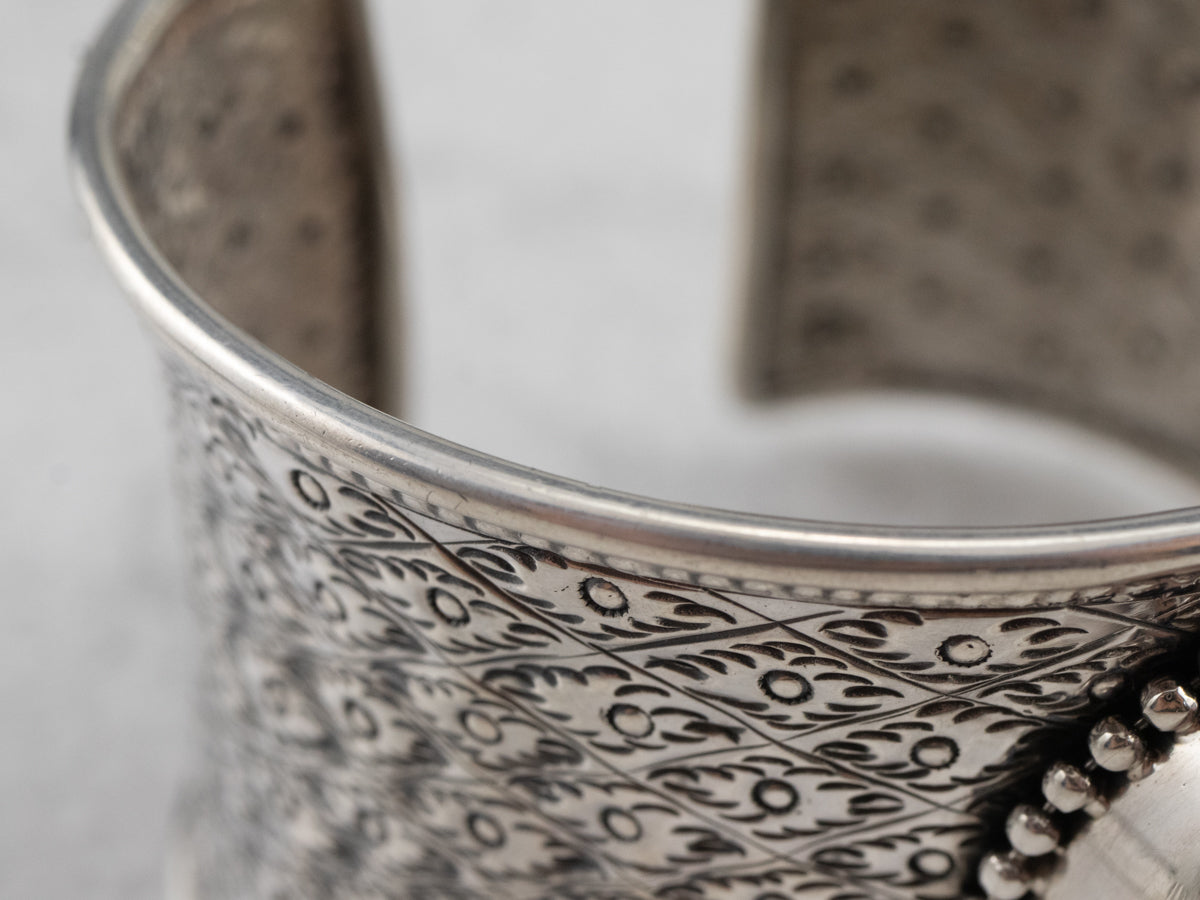 Sterling Silver Chrysocolla Cuff Bracelet