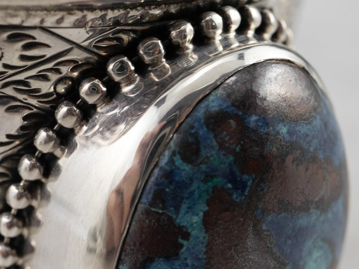 Sterling Silver Chrysocolla Cuff Bracelet