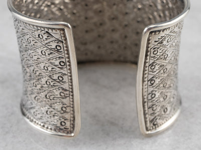 Sterling Silver Chrysocolla Cuff Bracelet