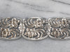 W.E. Richards Sterling Silver Floral Panel Bracelet