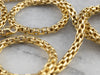 18K Gold Tiled Mesh Chain Necklace