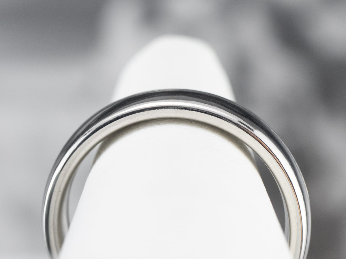 Unisex Heavy Platinum Band