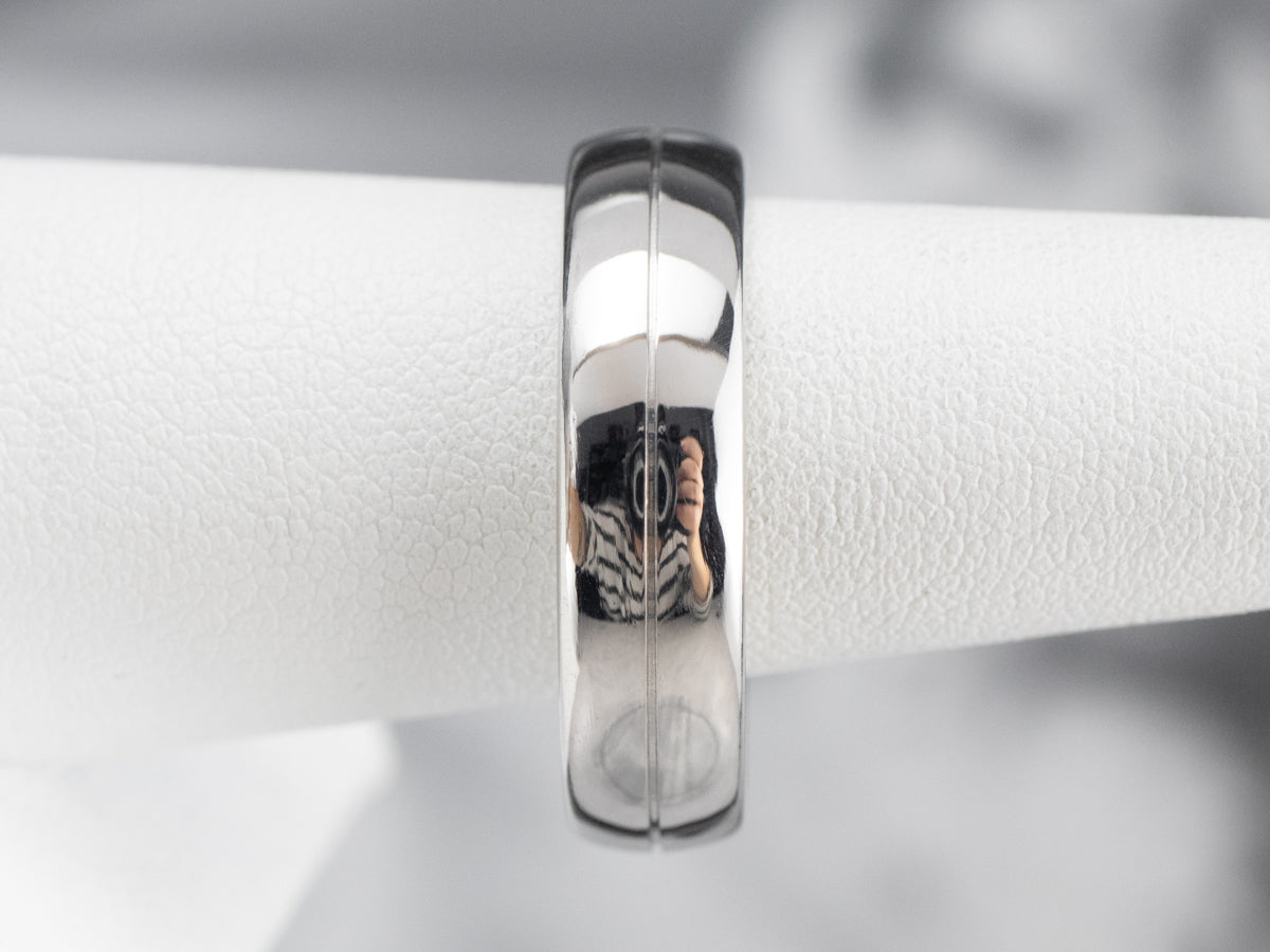 Unisex Heavy Platinum Band