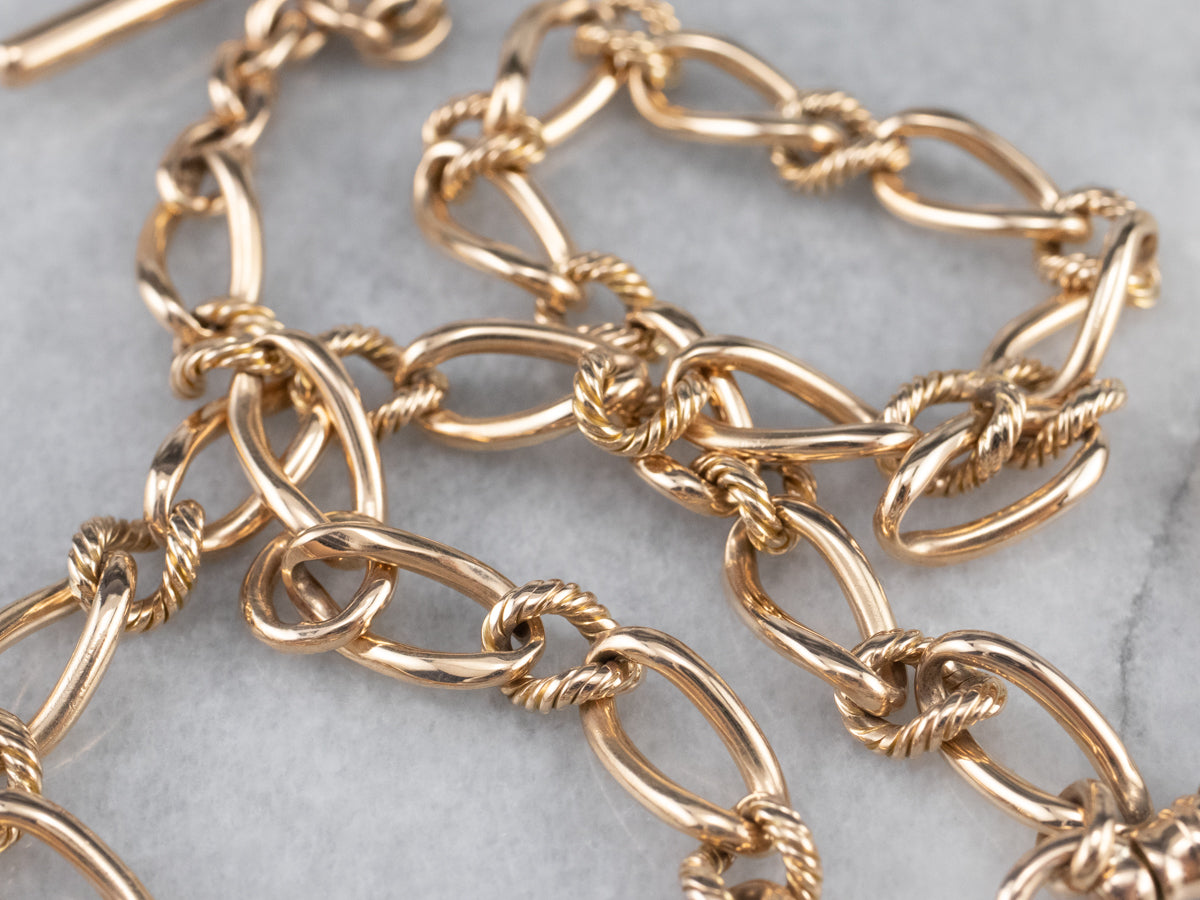 Vintage Gold Watch Chain