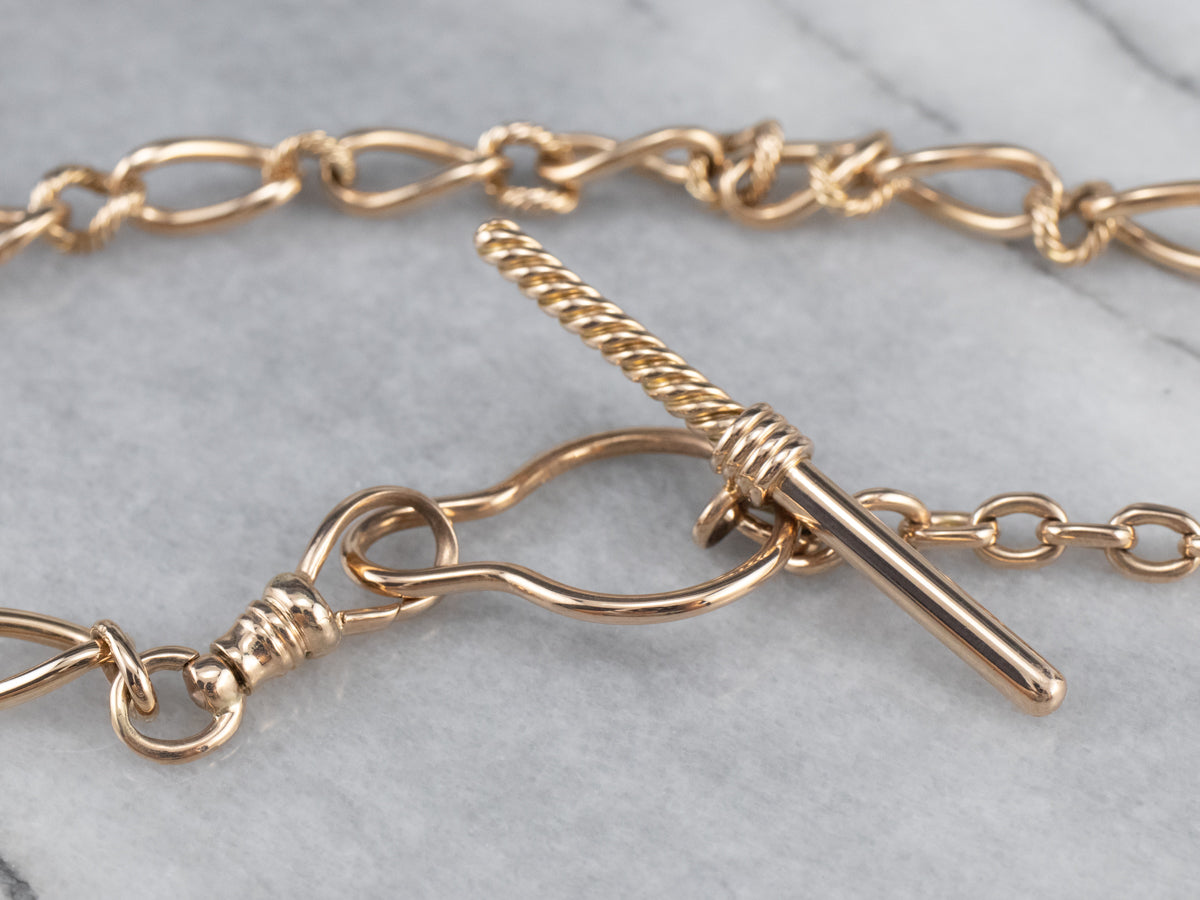 Vintage Gold Watch Chain