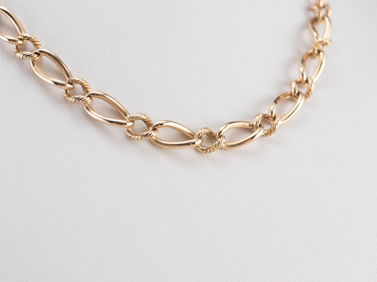 Vintage Gold Watch Chain