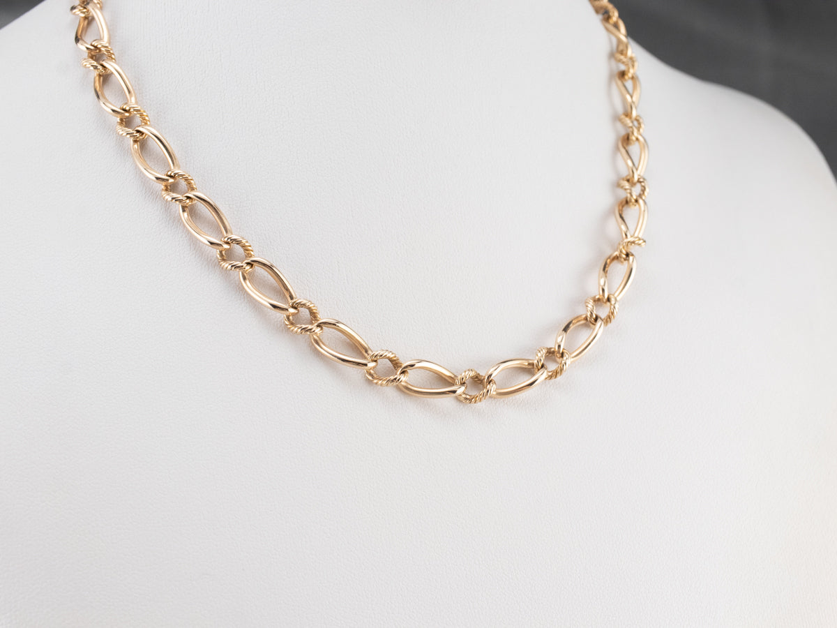 Vintage Gold Watch Chain