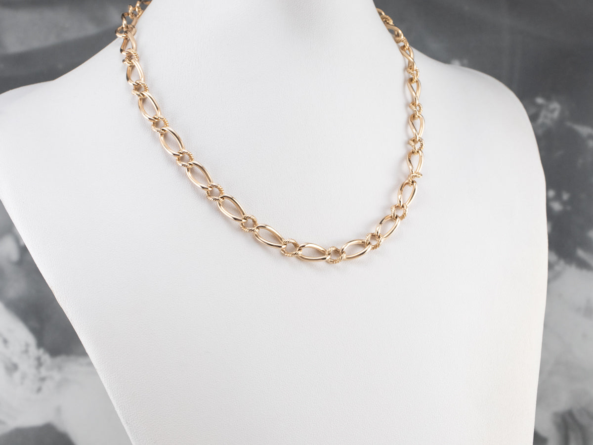 Vintage Gold Watch Chain
