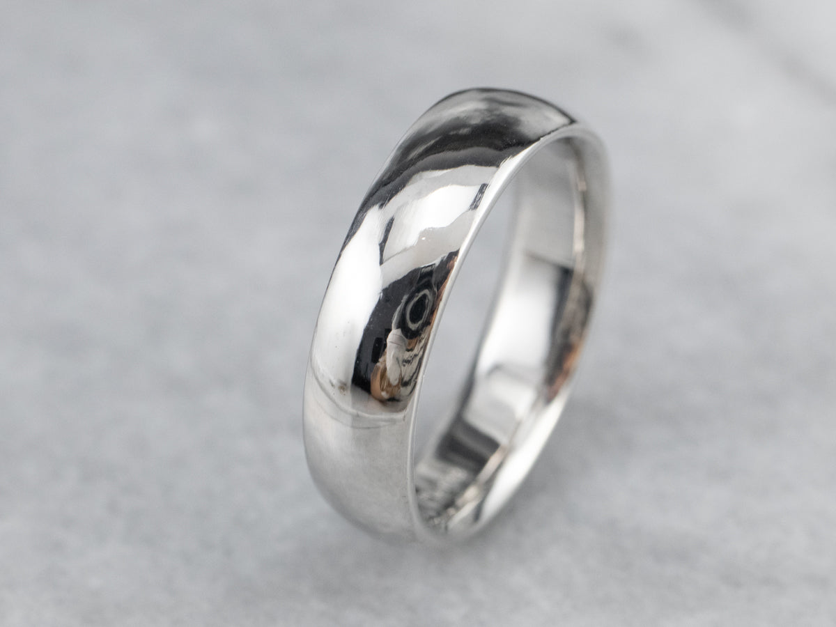 Plain Unisex Platinum Band
