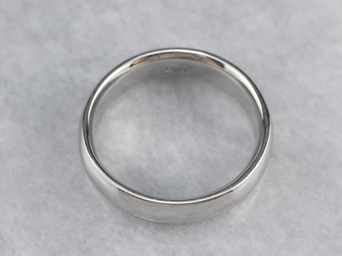 Plain Unisex Platinum Band