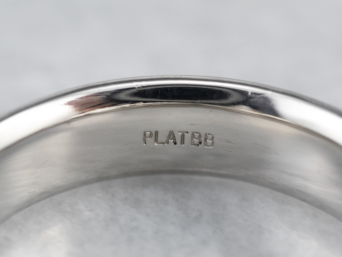 Plain Unisex Platinum Band