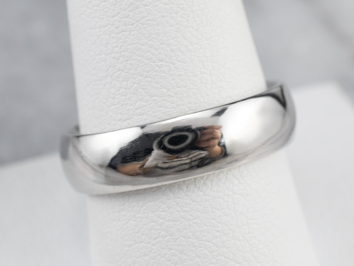 Plain Unisex Platinum Band